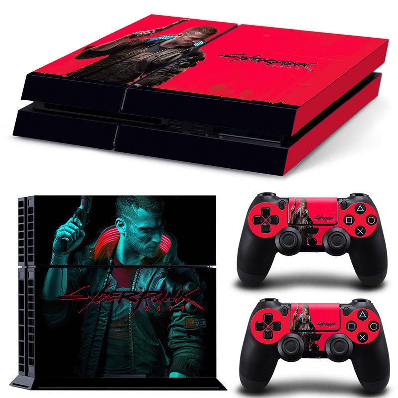 Cyberpunk 2077 PS4 Game Theme Color Stickers