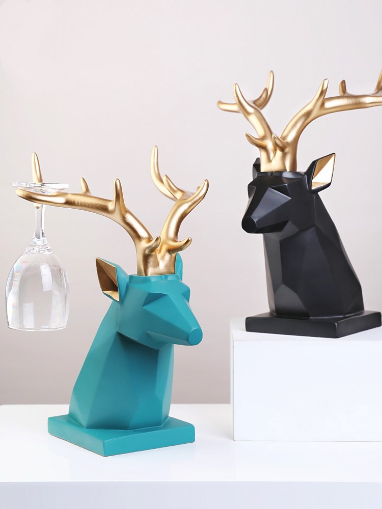 deer head wine rack