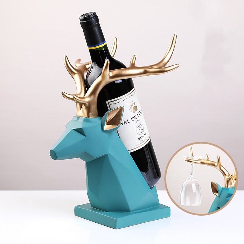 deer head wine rack