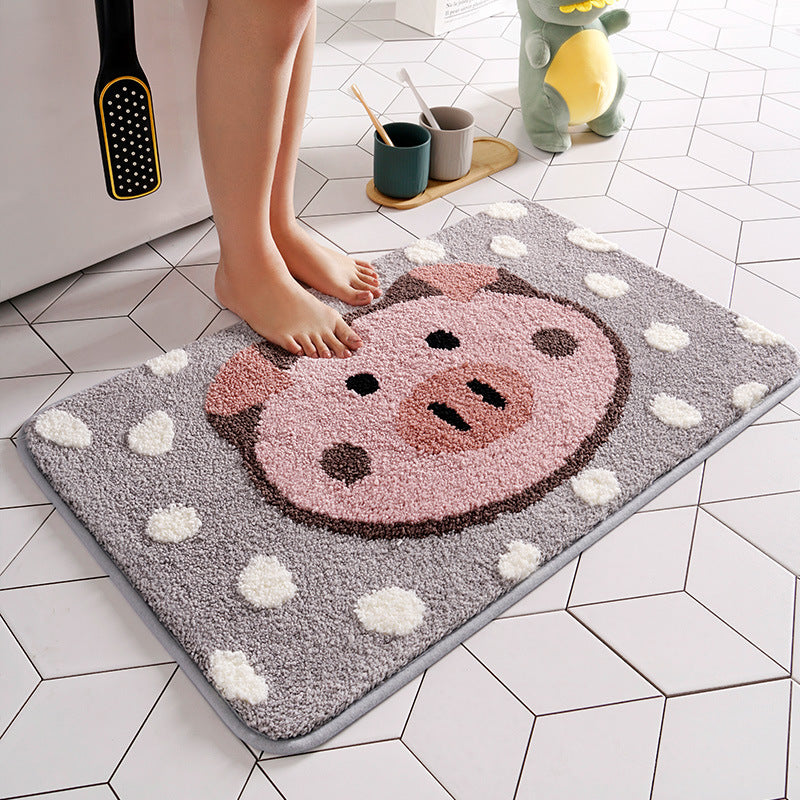 Bathroom absorbent non-slip mat