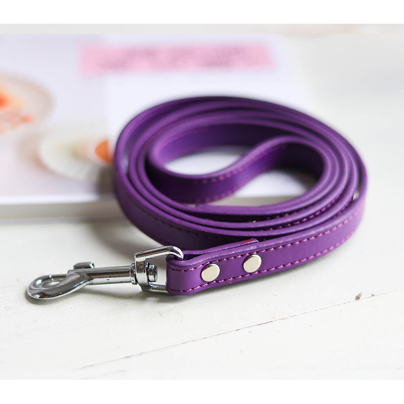 Pet leash collar