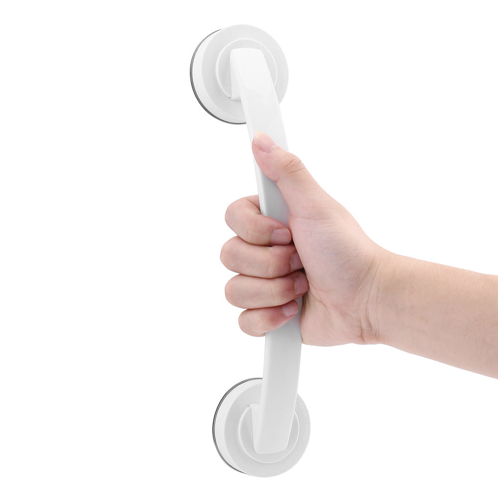 Seamless suction cup type glass door handle