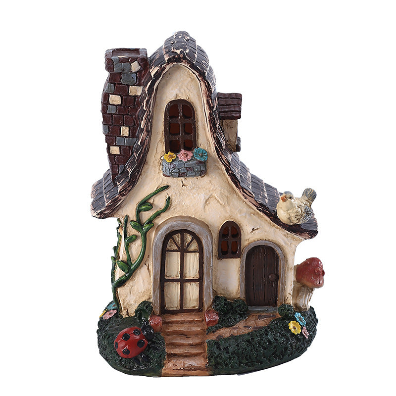 Fairy Tale Garden House Resin Crafts Home Decoration