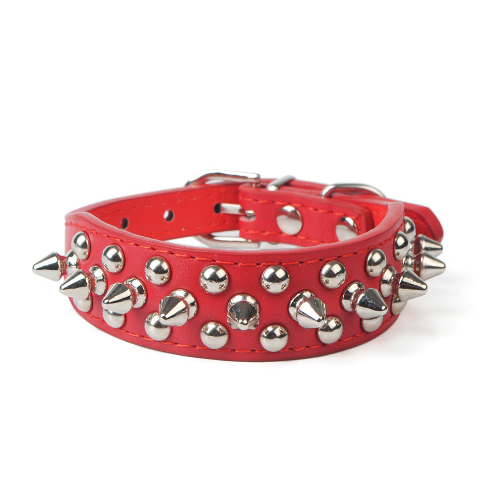 Rivet pet collar