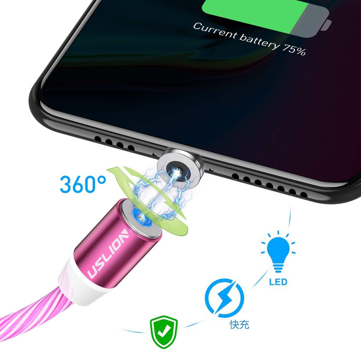 LED Magnetic USB Charger