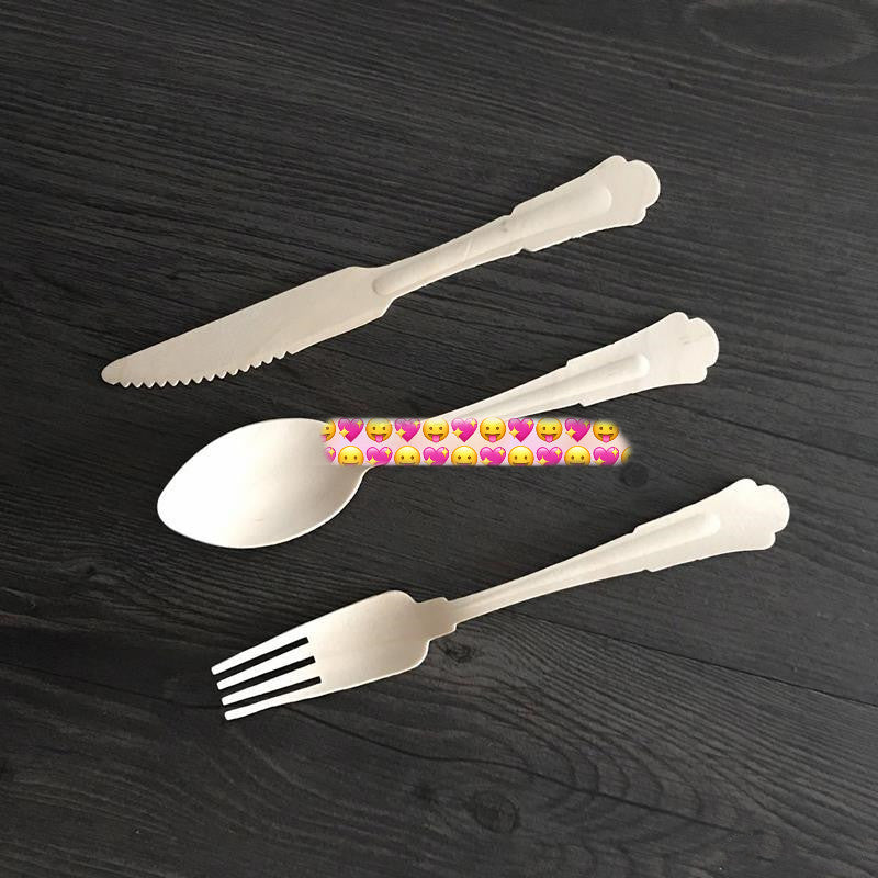 Disposable wooden tableware