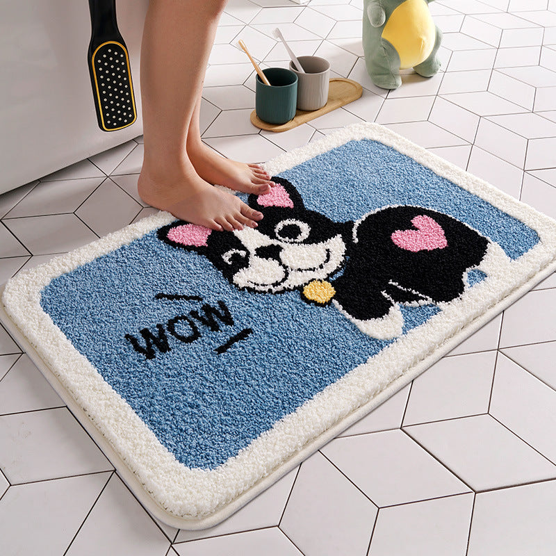 Bathroom absorbent non-slip mat