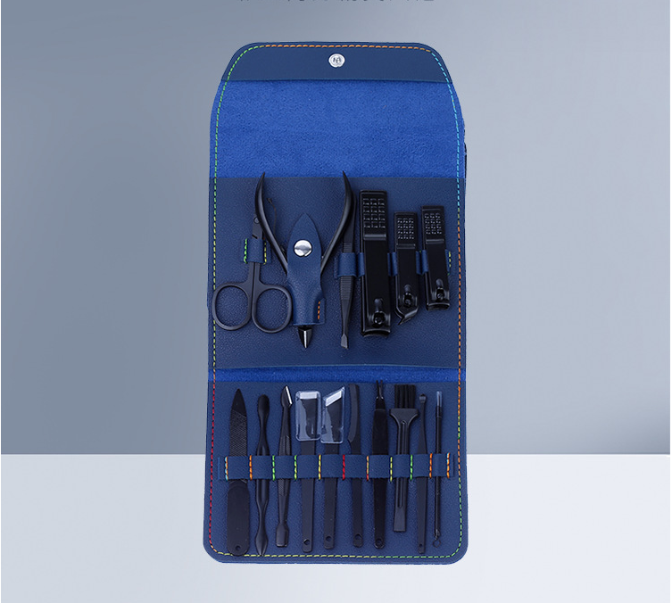 16-piece stainless steel nail clipper set