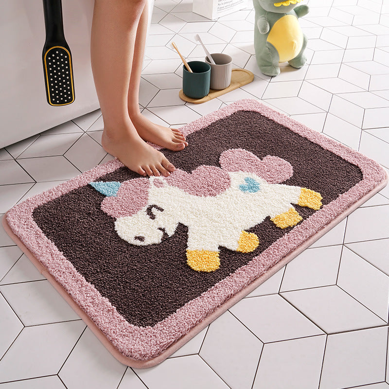 Bathroom absorbent non-slip mat