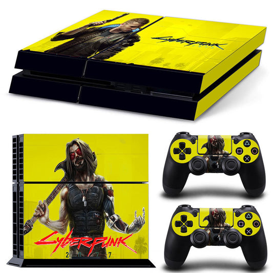 Cyberpunk 2077 PS4 Game Theme Color Stickers