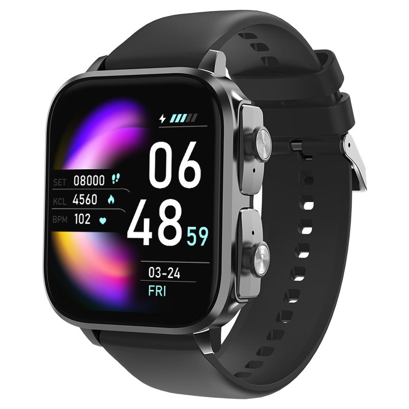 Two-in-one Bluetooth Headset Call Smart Watch Heart Rate Blood Pressure Controlled By Music Smart Watch