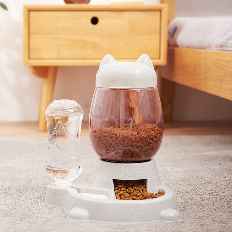 Automatic pet feeder, drinking fountain