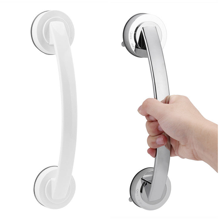 Seamless suction cup type glass door handle