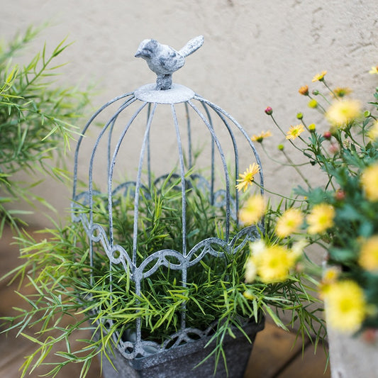 Vintage Garden Birdcage Flower Decoration Ornament