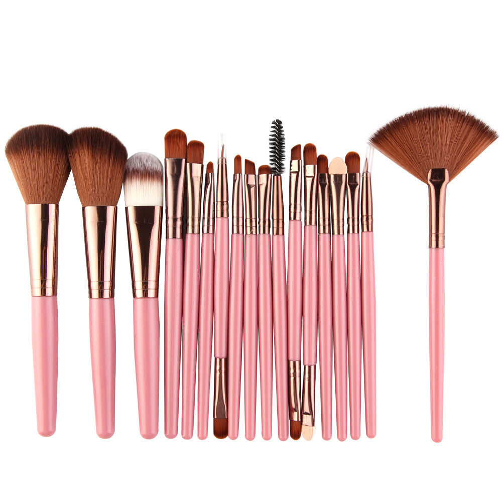 Eye Brushes, Blush Brush, Iip Brush And Fan-Shaped Makeup Brush Set