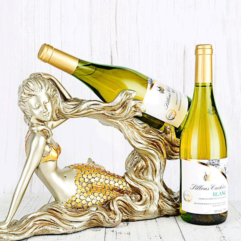 mermaid wine bottle holder