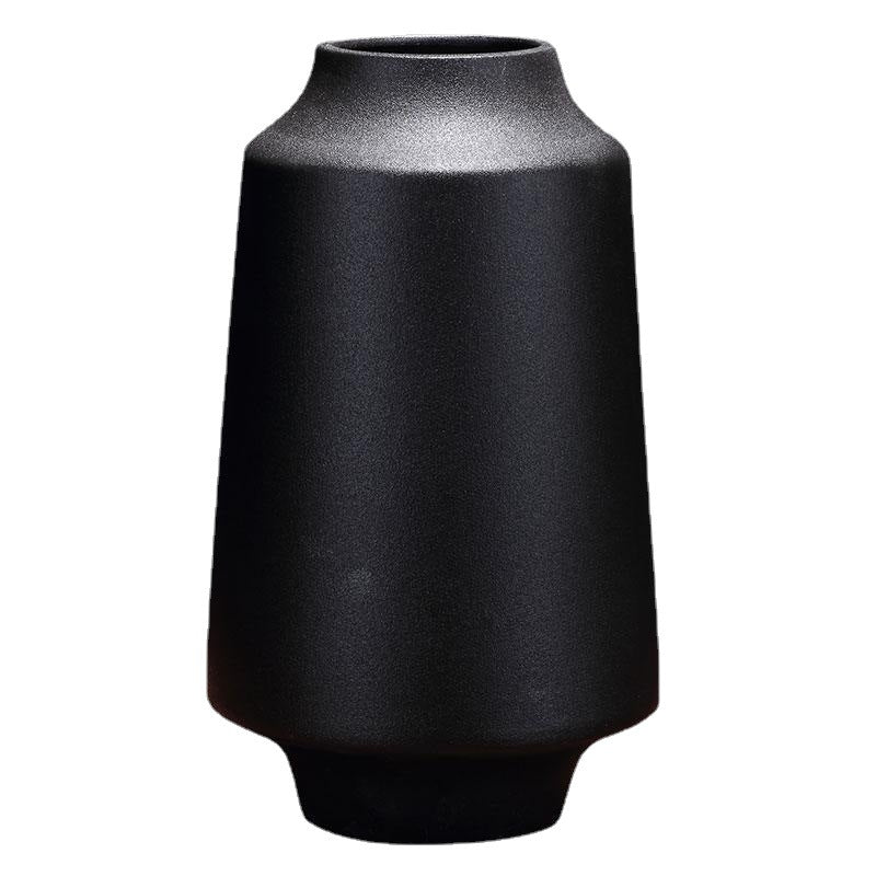 Black Ceramic Vase Flower Arrangement Decoration Ornaments