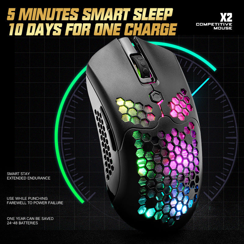 Wolf X2 wireless mouse RGB