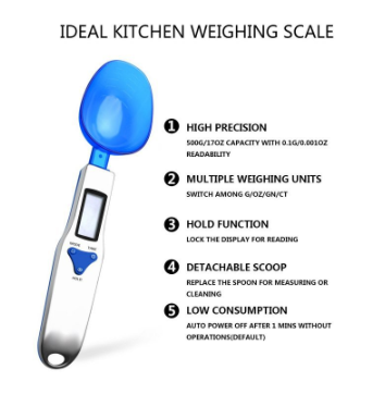 Factory Wholesale Stainless Steel Household Electronic Measuring Spoon Scale Spoon Baking Kitchen Scale Small Electronic Scale Spoon Scale