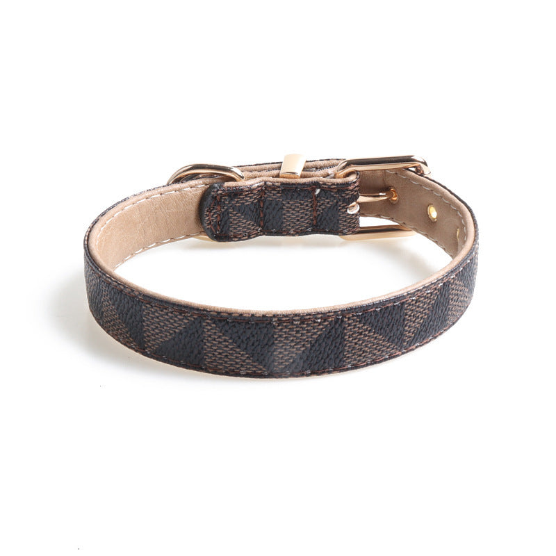 Pet Collar PU Leather Dog Collar Exquisite Fashion Dog Collar