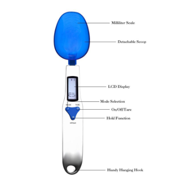 Factory Wholesale Stainless Steel Household Electronic Measuring Spoon Scale Spoon Baking Kitchen Scale Small Electronic Scale Spoon Scale