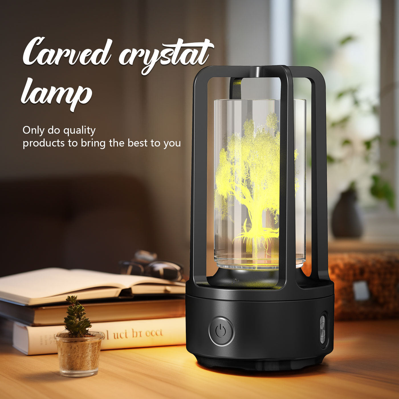 Crystal Lamp And Bluetooth Speaker