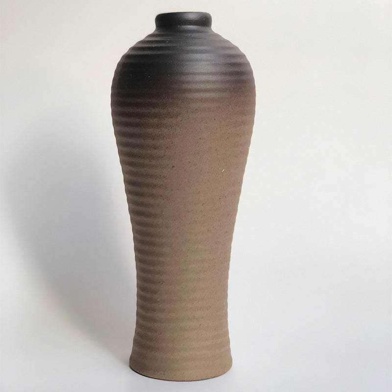 Coarse ceramic medium large simple modern vase