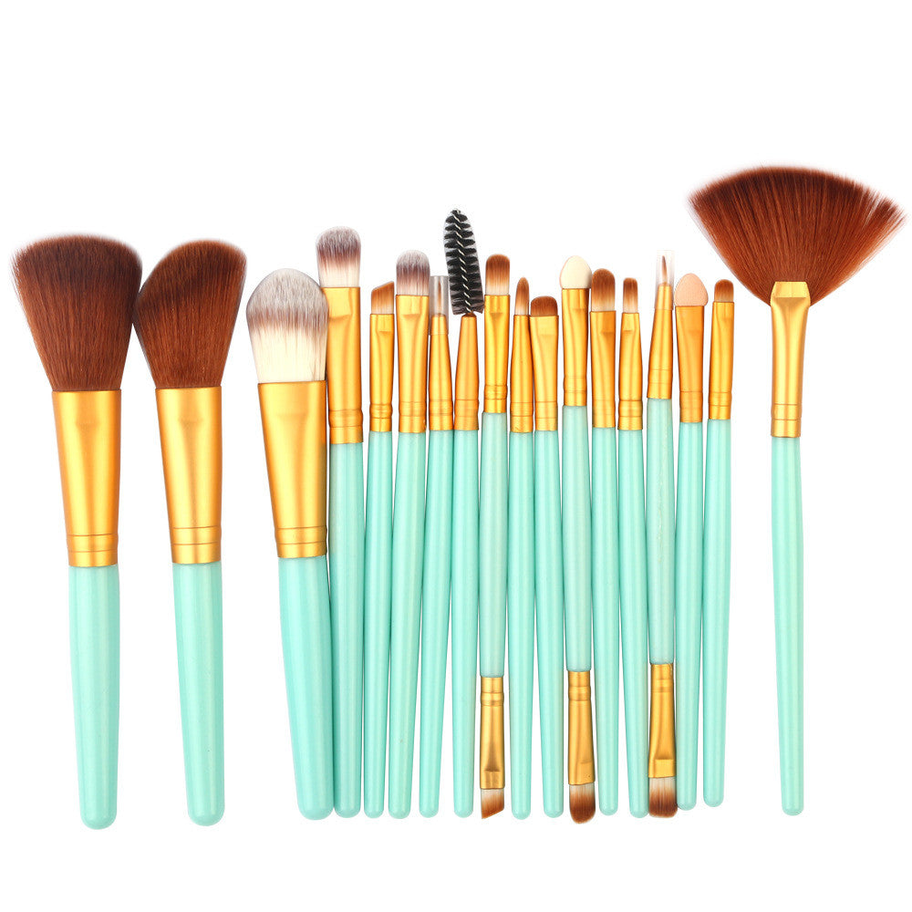 Eye Brushes, Blush Brush, Iip Brush And Fan-Shaped Makeup Brush Set