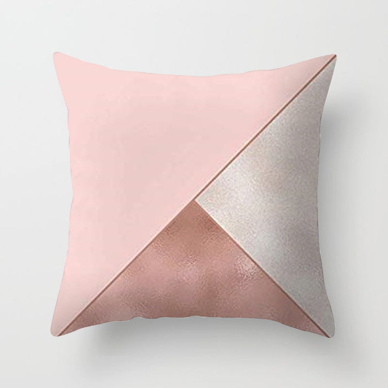 Pink sofa cushion pillowcase