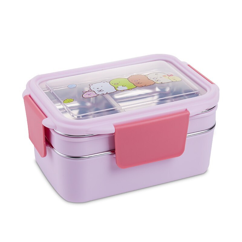 Stainless steel lunch box, double lunch box