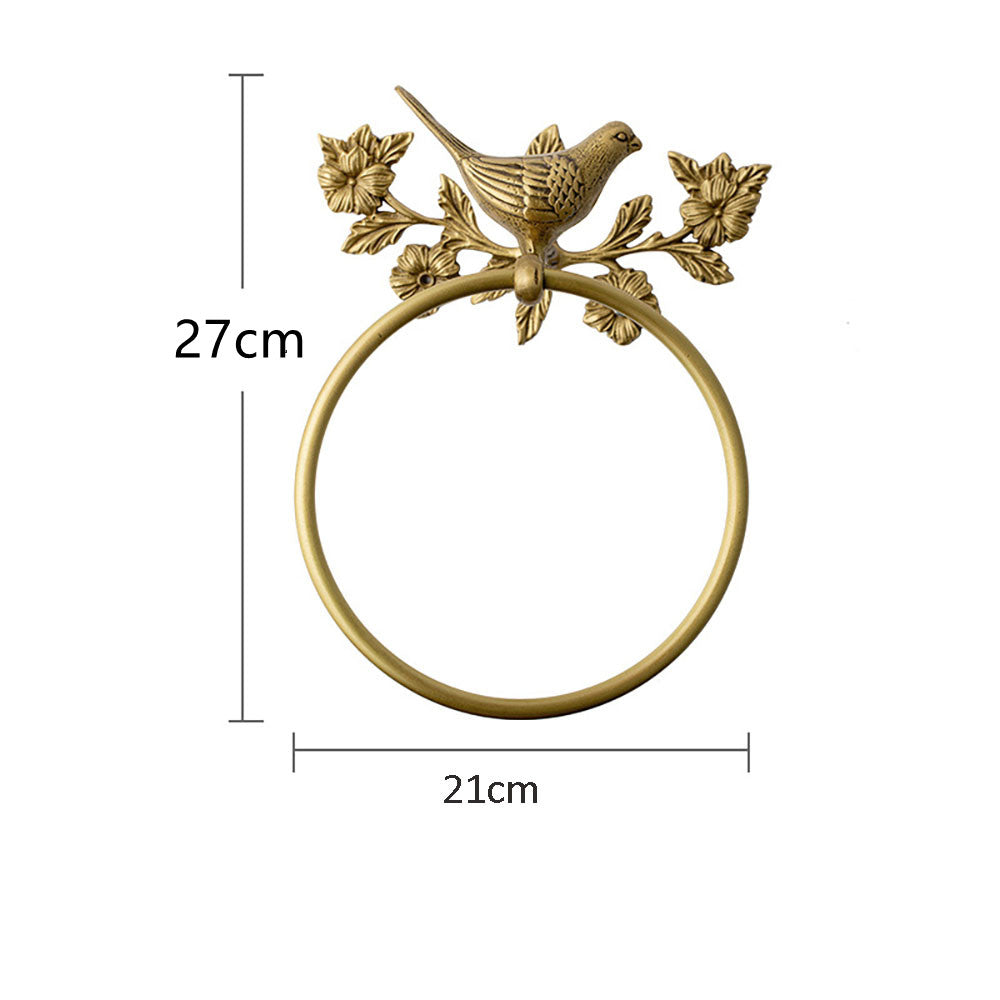 American Light Luxury Style Lucky Deer Decorative Hook Towel Bar