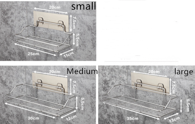 Bathroom stainless steel shelf