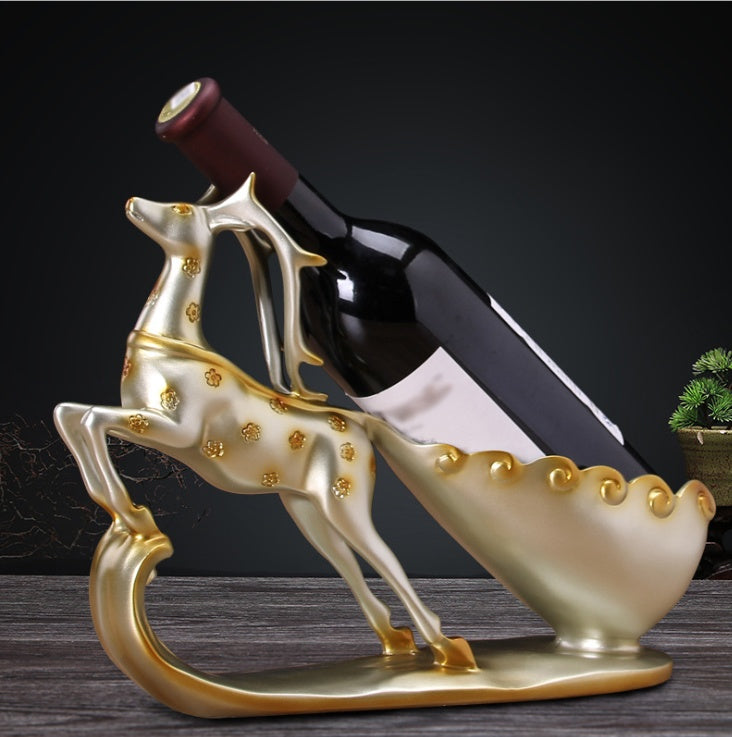 deer red wine rack