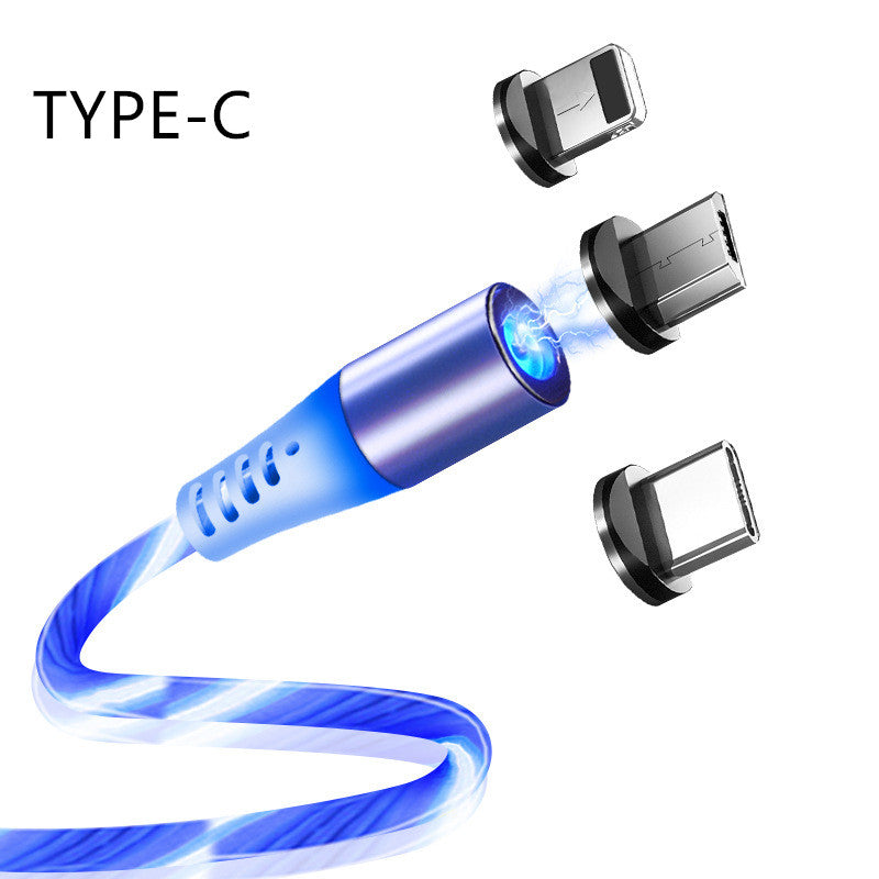 Colorful streamer magnetic data cable