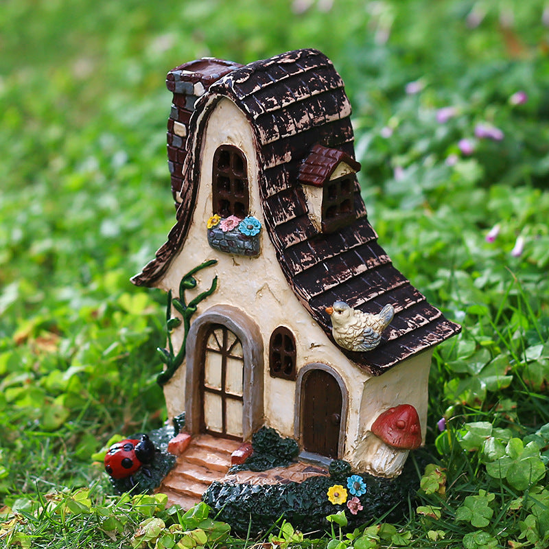 Fairy Tale Garden House Resin Crafts Home Decoration