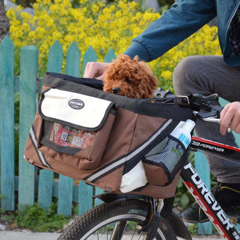 Dog Bicycle Carrier Seat for small dog.