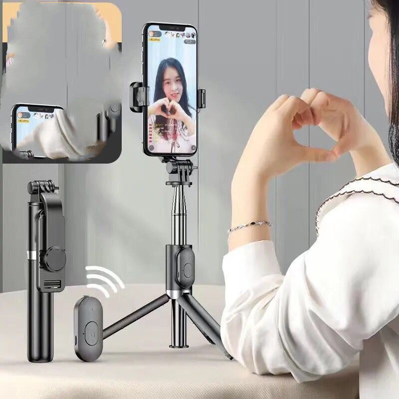 Compatible with Apple, Selfie Stick Fill Light Multifunction Integrated Portable Bluetooth Tripod Net Celebrity