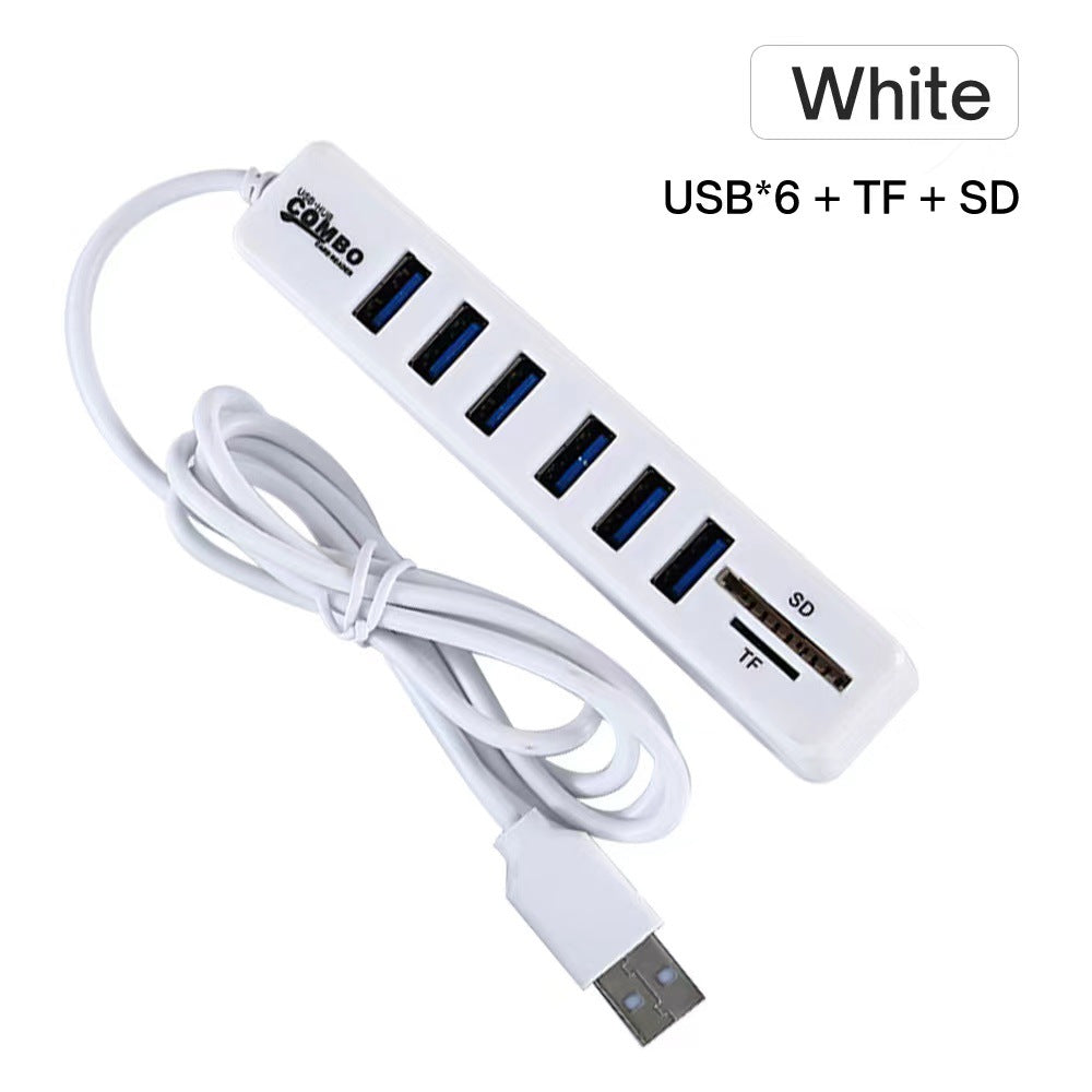 1 M USB Deconcentrator Line HUB COMBO HUB TFSD Card Reader 6 Plus 2