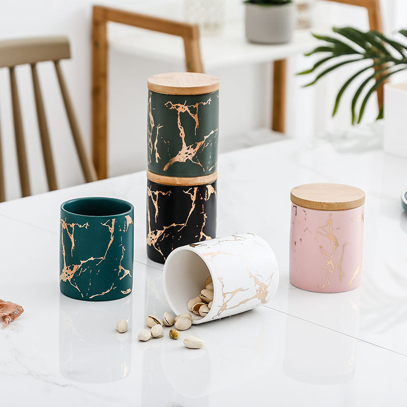 Kitchen Ceramic Food Storage Jar Box