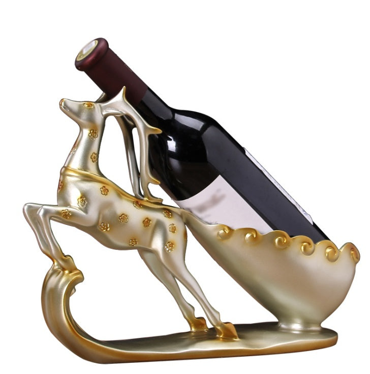 deer red wine rack