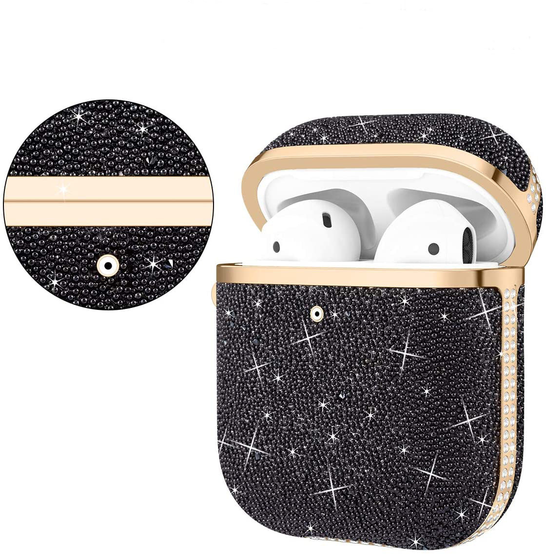 Soft Electroplating Fashion Star Diamond Headphone Sleeve Protective Sleeve