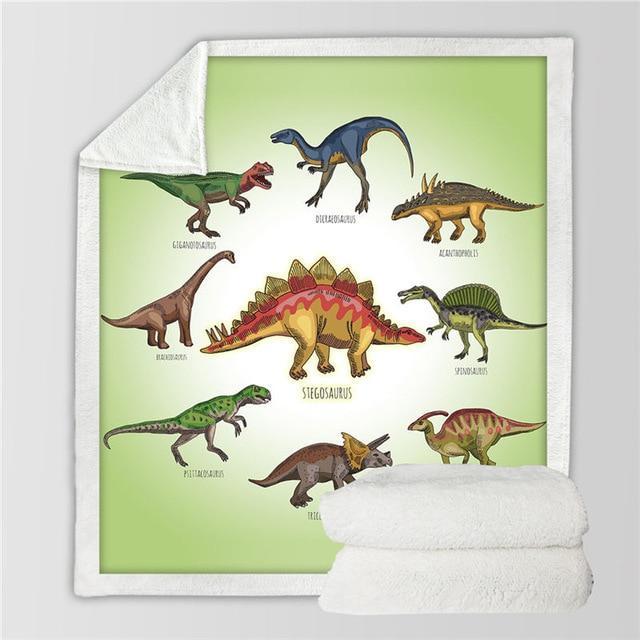 Dinosaur Fluffy Soft Cotton Blanket