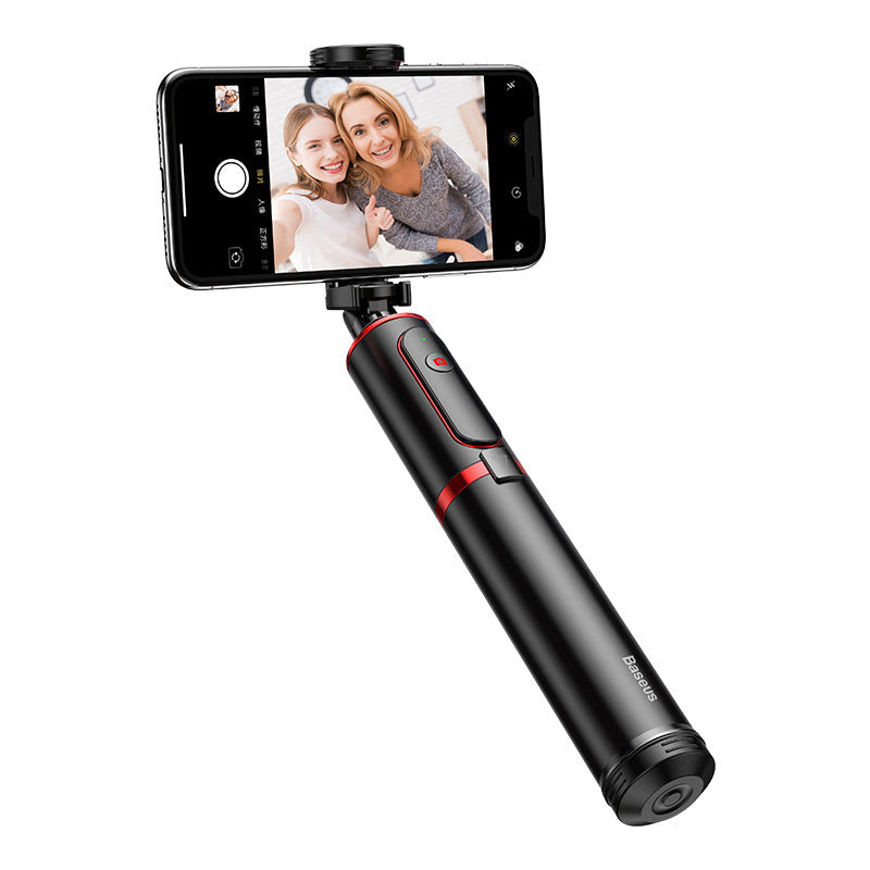 Bluetooth remote selfie stick with tripod