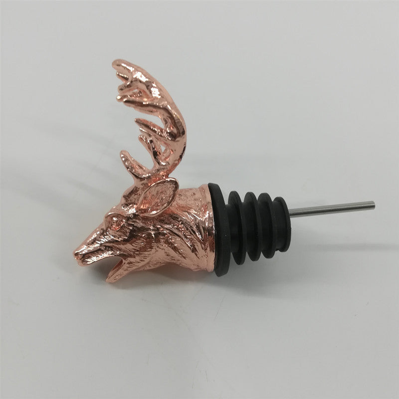 Deer head wine pourer