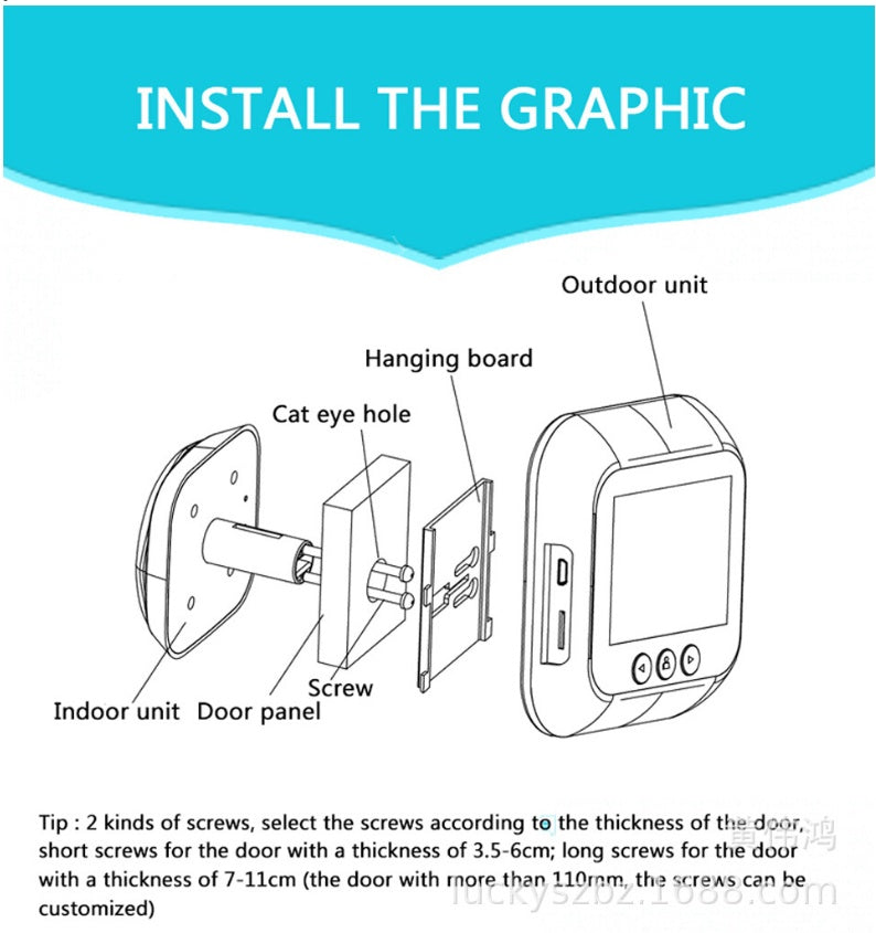 2.4 Inch Security Smart Doorbell