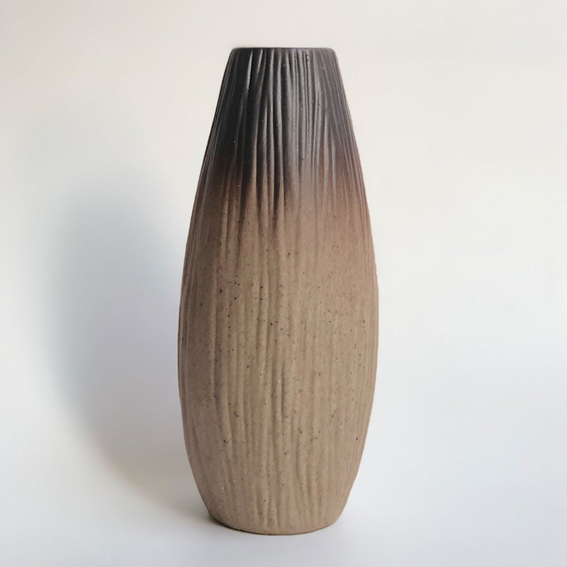 Coarse ceramic medium large simple modern vase