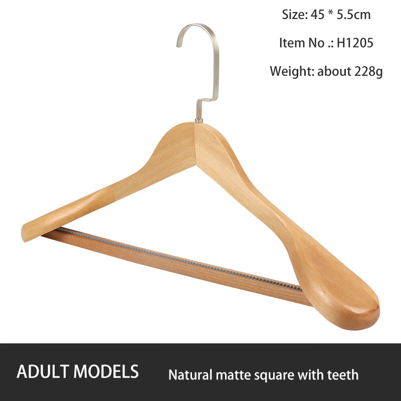 Solid Wood Hangers, Clothing Stores, Hotels, High-end Wooden