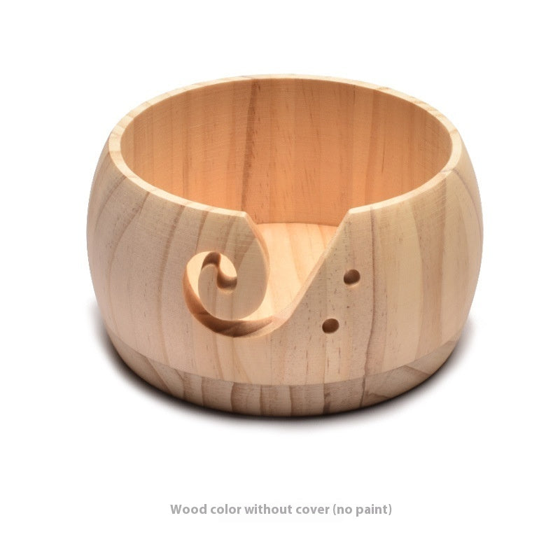 Creative Wooden Wool Storage Bowl