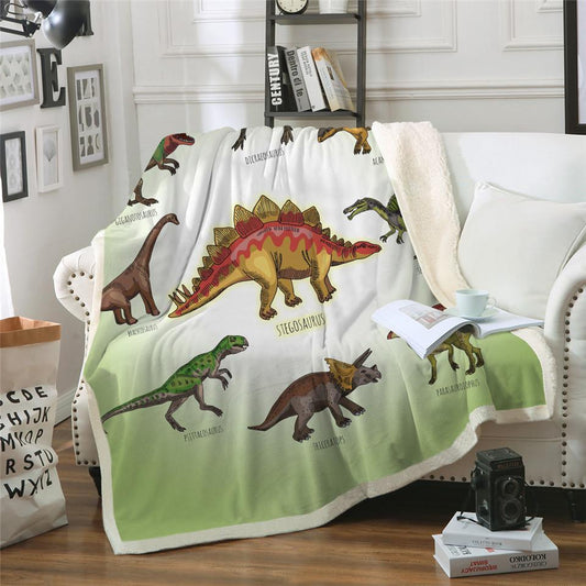 Dinosaur Fluffy Soft Cotton Blanket