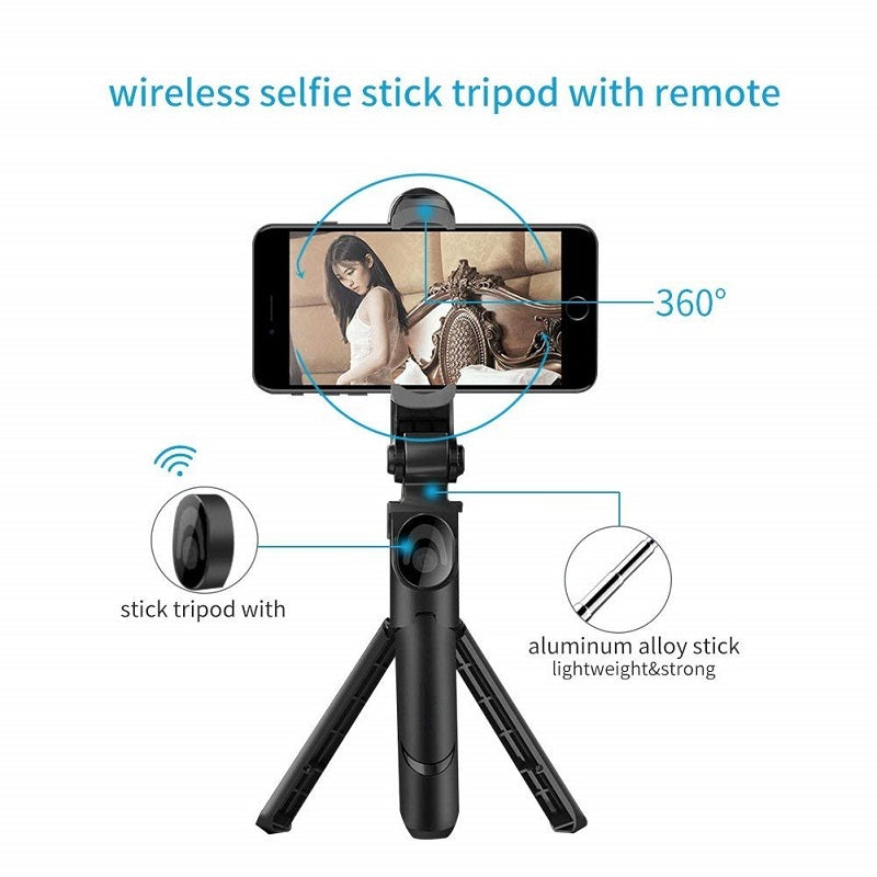 Bluetooth handheld selfie stick